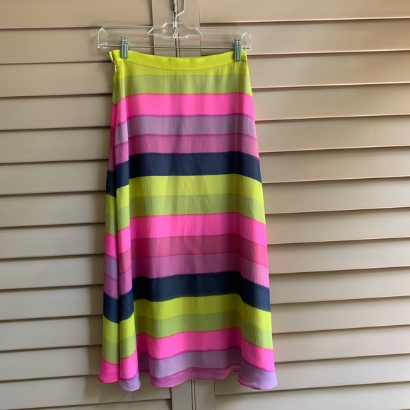 ellelauri Multicolor Striped Carrie Midi Skirt - Picture 3 of 8